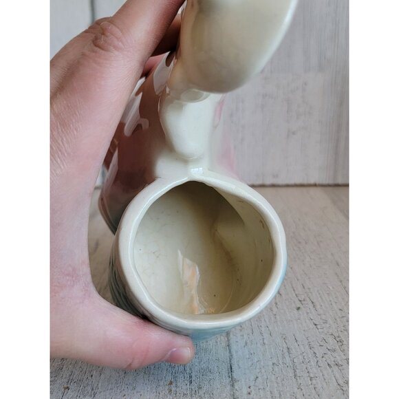 Vintage Victorian lady wishing well ceramic home decor figure - Picture 6 of 8